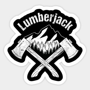 Lumberjack Woodworker Arborist Forestry Sticker